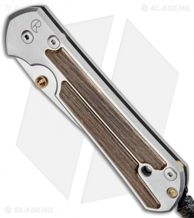 Chris Reeve Large Sebenza 21 Knife w/ Bog Oak Inlays (3.6" Satin) 