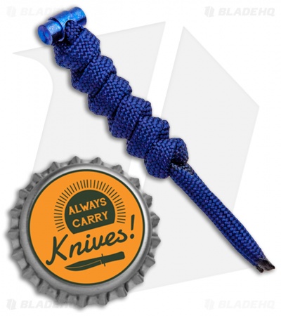 Chris Reeve Knives Large Sebenza 21 Lanyard Blue w/ Blue Pin