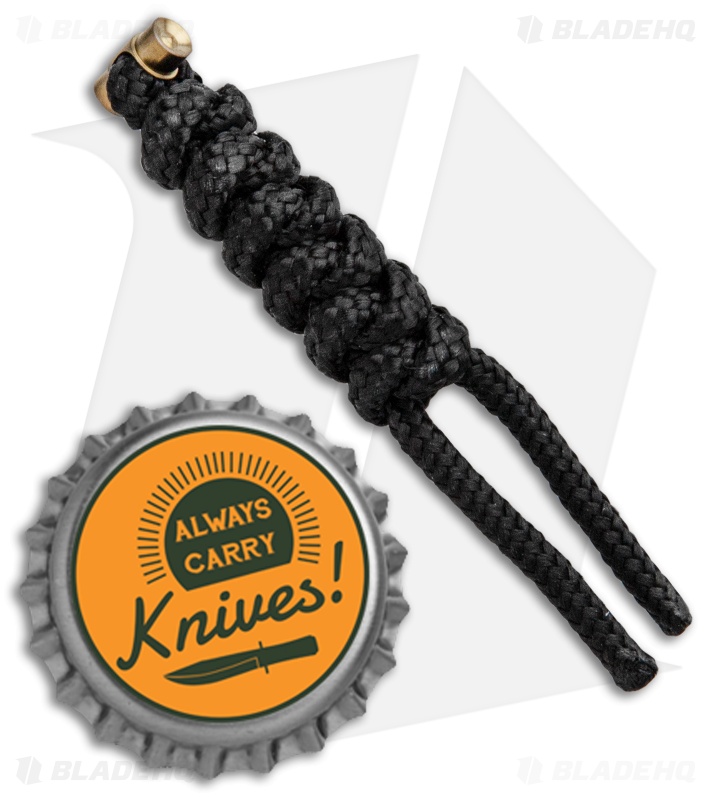 Chris Reeve Knives Sebenza 21 Lanyard Black w/ Gold Pin