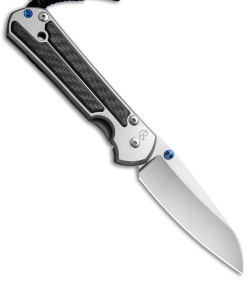 Chris Reeve Large Sebenza 21 Insingo Knife Left-Hand  w/ CF Inlays (3.6" SW)