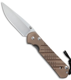 Chris Reeve Large Sebenza 21 Knife CGG Cross Hatch Bronze (3.625" Stonewash)