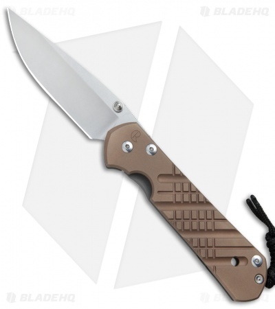 Chris Reeve Large Sebenza 21 Knife CGG Cross Hatch Bronze (3.625" Stonewash)