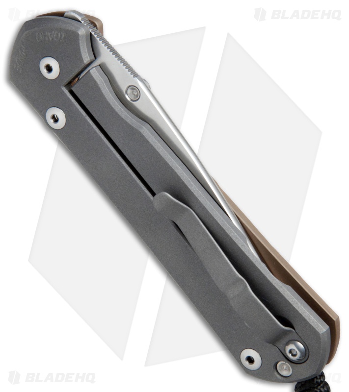 Chris Reeve Large Sebenza 21 Knife CGG Cross Hatch Bronze (3.625