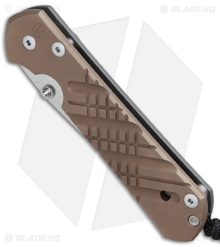 Chris Reeve Large Sebenza 21 Knife CGG Cross Hatch Bronze (3.625