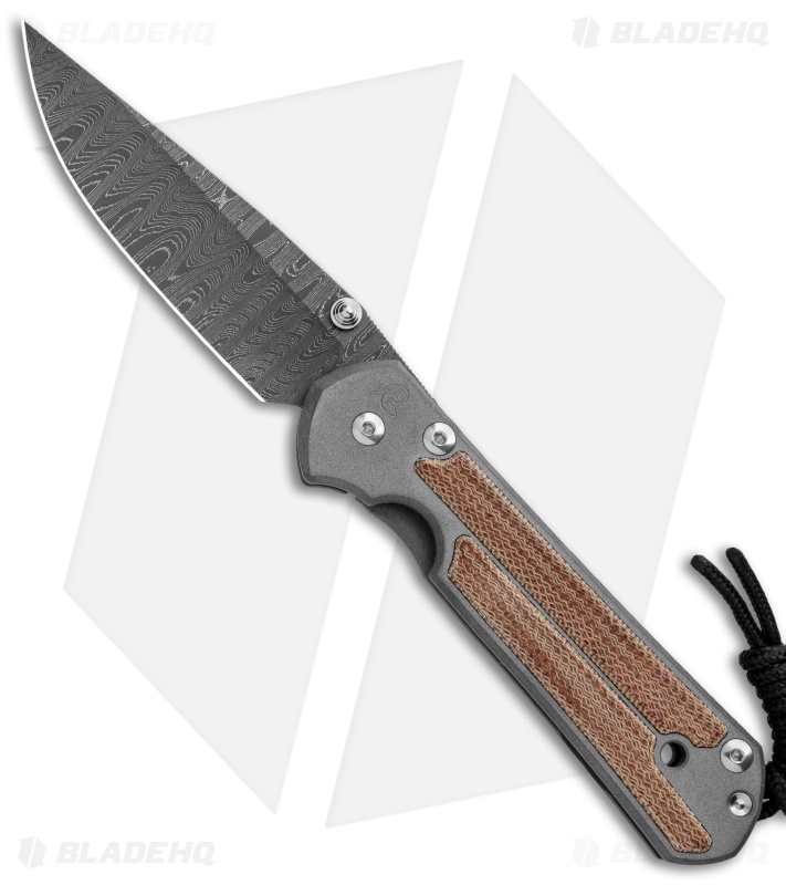 Chris Reeve Large Sebenza 21 Drop Point Natural Micarta Inlays