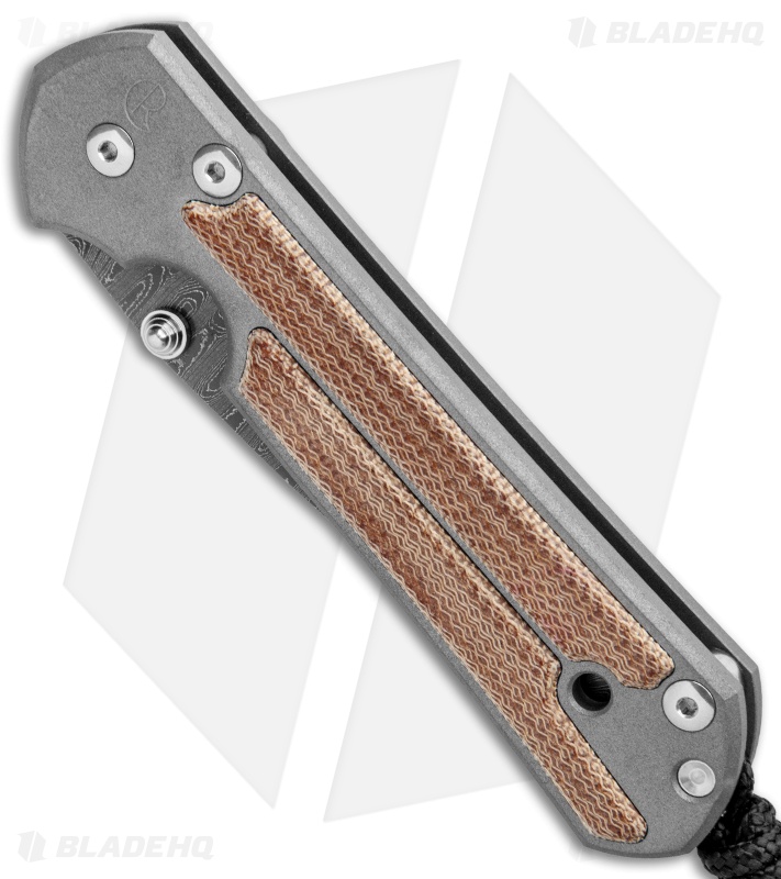 Chris Reeve Large Sebenza 21 Drop Point Natural Micarta Inlays
