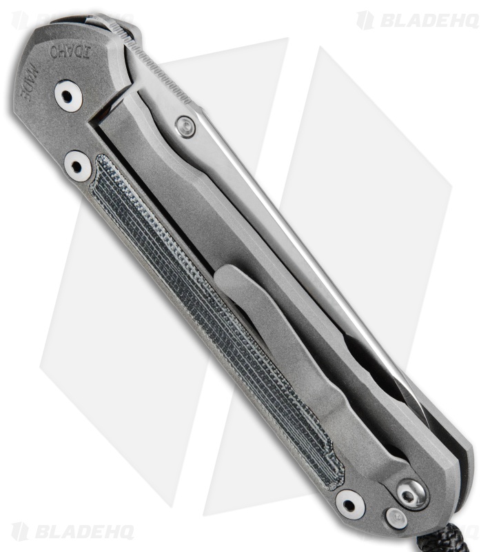 Chris Reeve Large Sebenza 21 Insingo Knife w/ Micarta Inlays (3.625" Stonewash)