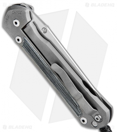 Chris Reeve Large Sebenza 21 Insingo Knife w/ Micarta Inlays (3.625" Stonewash)