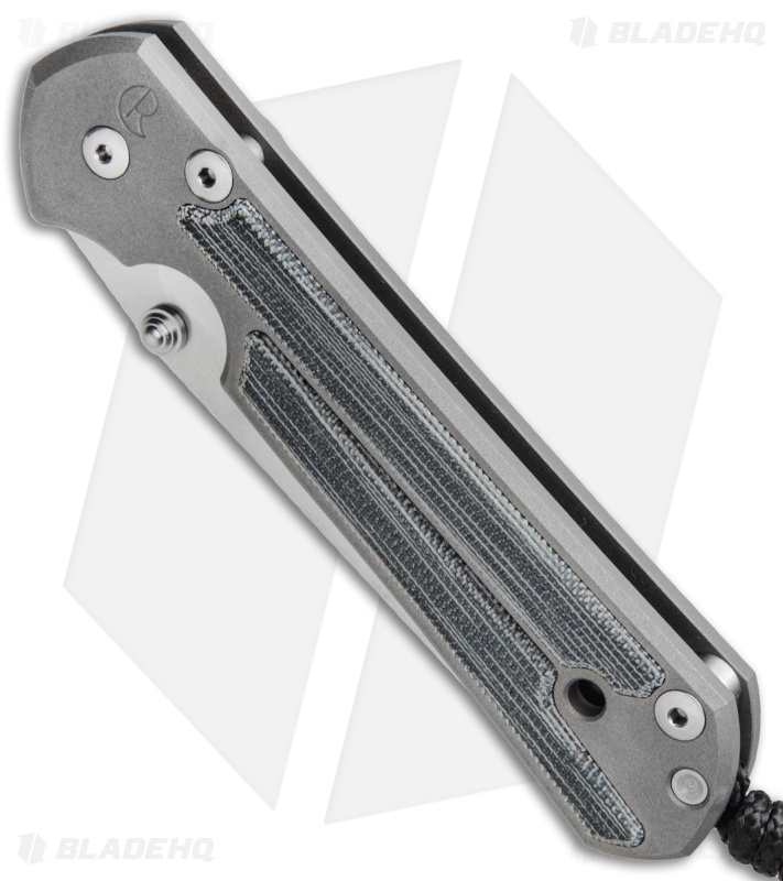 Chris Reeve Large Sebenza 21 Insingo Knife w/ Micarta Inlays (3.625" Stonewash)