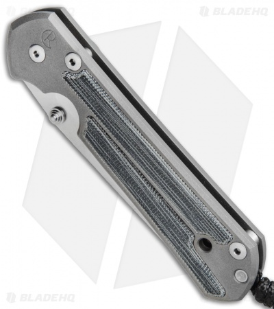 Chris Reeve Large Sebenza 21 Insingo Knife w/ Micarta Inlays (3.625" Stonewash)