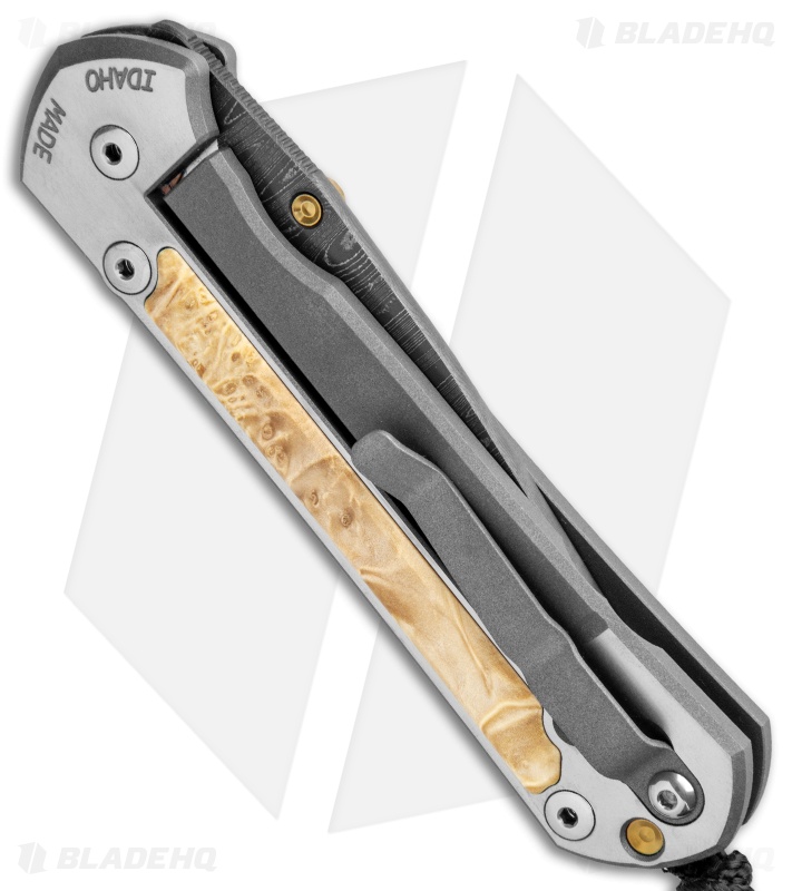 MISEBAYA様　【定価7万】Christofle　クリストフル Chris Reeve Large Sebenza 21 Knife Box Elder Burl Inlay