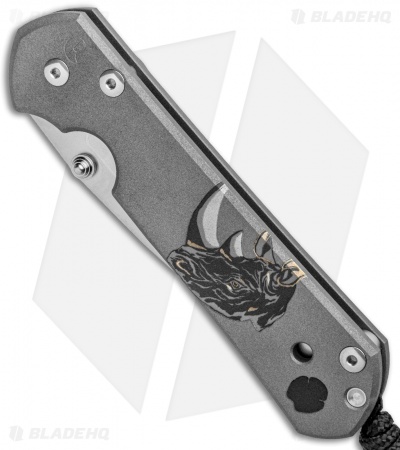 Chris Reeve Large Sebenza 21 Knife CGG Rhino (3.625" Stonewash)