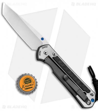 Chris Reeve Large Sebenza 21 Tanto Knife Left-Hand  w/ CF Inlays (3.6" SW)