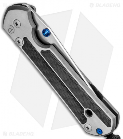 Chris Reeve Large Sebenza 21 Tanto Knife Left-Hand  w/ CF Inlays (3.6" SW)