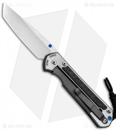 Chris Reeve Large Sebenza 21 Tanto Knife Left-Hand  w/ CF Inlays (3.6" SW)