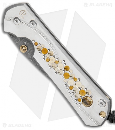 Chris Reeve Large Sebenza 21 Knife Unique Graphic W/Cabochon