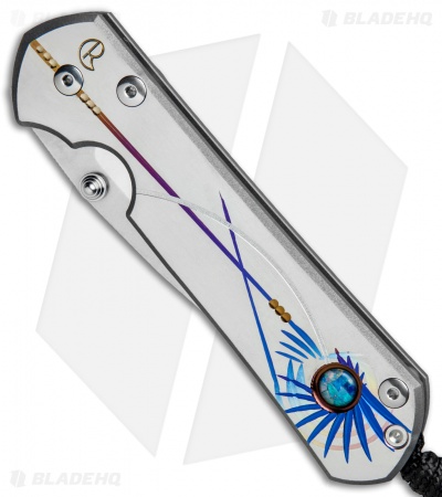 Chris Reeve Large Sebenza 21 Unique Graphic Opal Mosaic Triplet Cabochon (Satin)