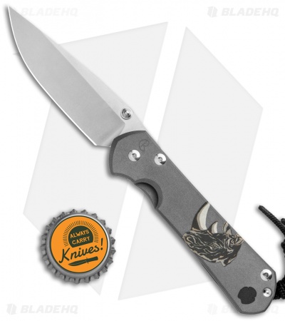 Chris Reeve Large Sebenza 31 Knife CGG Rhino (3.625" Stonewash)