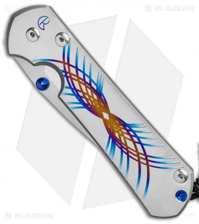 Chris Reeve Large Sebenza 31 Unique Blue Swirl - Blade HQ