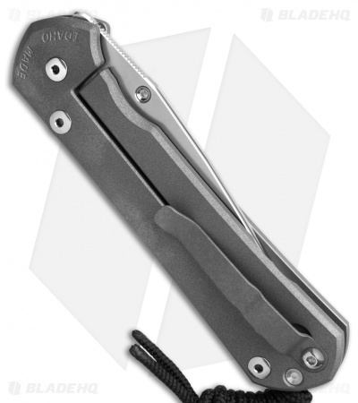 Chris Reeve Large Sebenza 31 Knife Unique Graphic Hematite Cabochon (3.6")