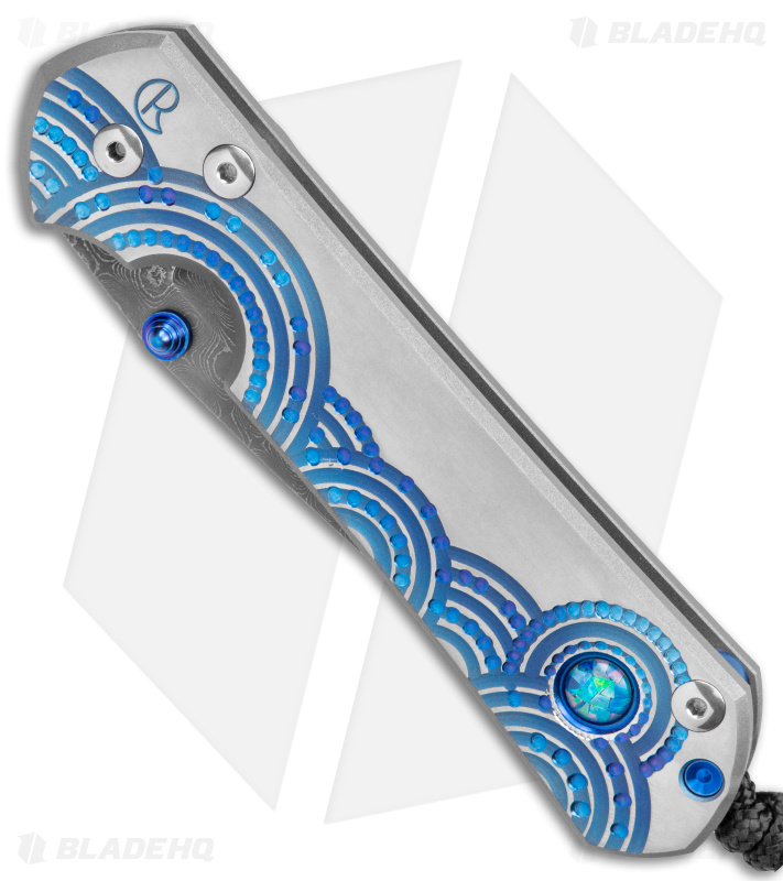 Chris Reeve Large Sebenza 31 Mosaic Opal Blue - Blade HQ