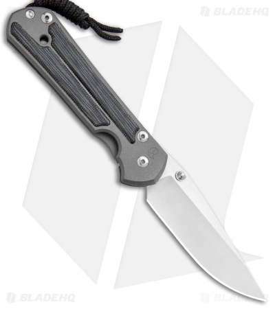 Chris Reeve Left-Hand Large Sebenza 21 Drop Point Black Micarta (3.625" SW)