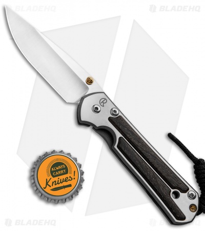 Chris Reeve Small Sebenza 21 Knife w/ Bog Oak Inlays (2.94" Satin)