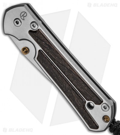 Chris Reeve Small Sebenza 21 Knife w/ Bog Oak Inlays (2.94" Satin)