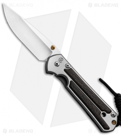 Chris Reeve Small Sebenza 21 Knife w/ Bog Oak Inlays (2.94" Satin)