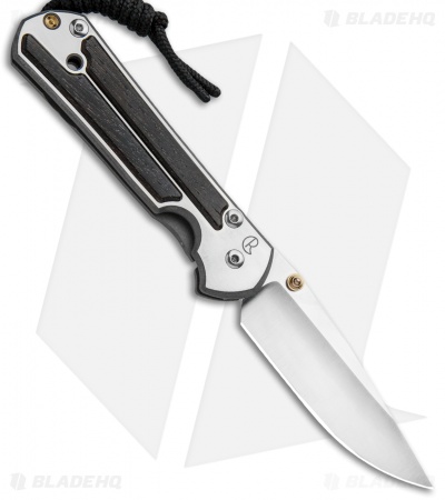 Chris Reeve Left-Hand Small Sebenza 21 Knife w/ Bog Oak Inlays (2.94" Satin)