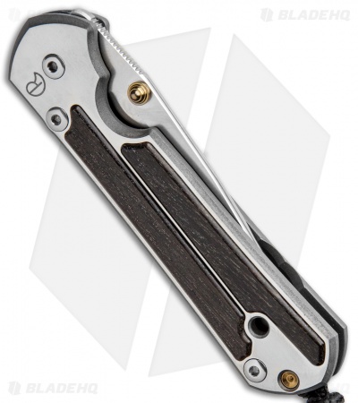 Chris Reeve Left-Hand Small Sebenza 21 Knife w/ Bog Oak Inlays (2.94" Satin)