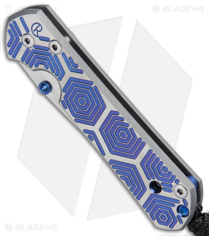 Chris Reeve Small Sebenza 21 Knife CGG Hex Blue (2.94