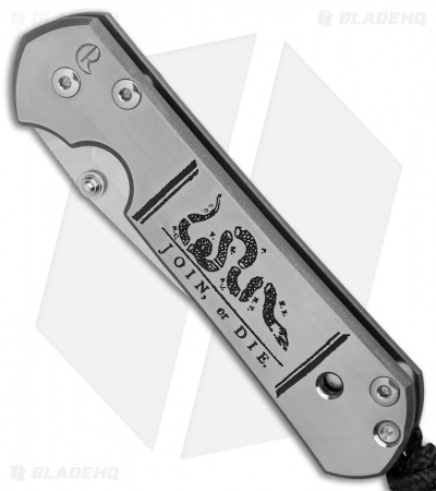 Chris Reeve Small Sebenza 21 Folding Knife CGG Join or Die (2.94" Stonewash)