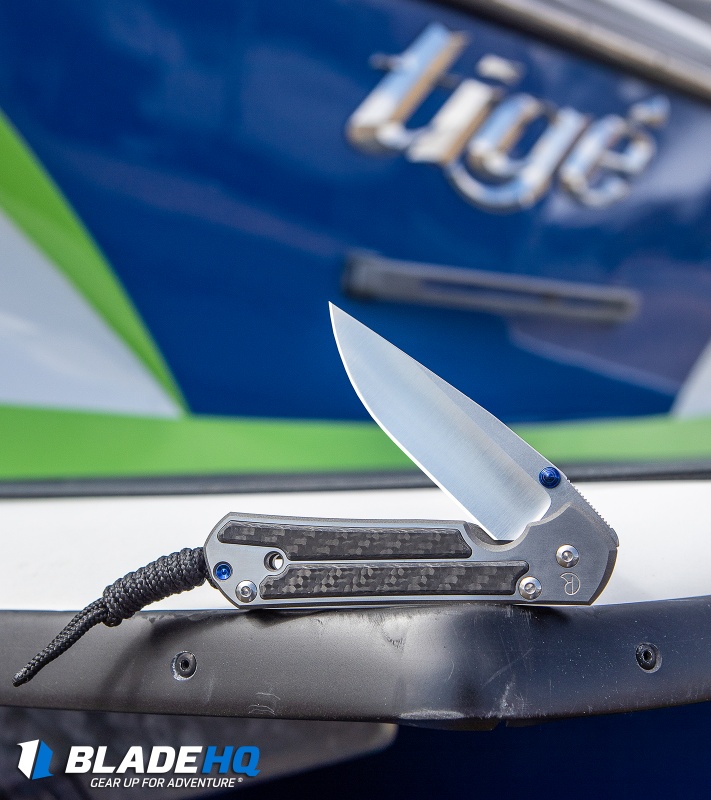 Chris Reeve Small Sebenza 21 Knife w/ CF Inlays (2.94" Polished) Exclusive
