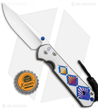 Chris Reeve Small Sebenza 21 Knife Unique Graphic Diamond (2.94" Satin) 