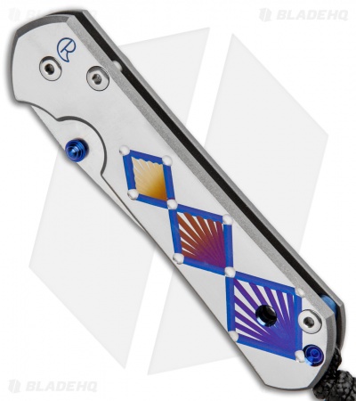 Chris Reeve Small Sebenza 21 Knife Unique Graphic Diamond (2.94" Satin) 