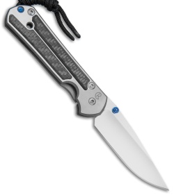 Chris Reeve Left-Hand Small Sebenza 21 Knife w/ CF Inlays (2.94" Satin)