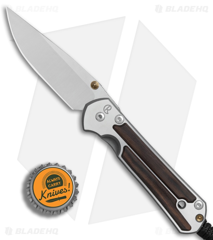 Chris Reeve Small Sebenza 21 Knife w/ Macassar Ebony Inlays (2.94