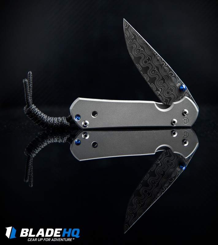 Chris Reeve Small Sebenza 21 Knife (2.94" Raindrop Damascus)