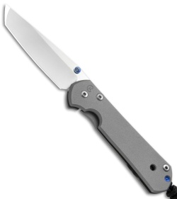 Chris Reeve Small Sebenza 21 Tanto Frame Lock Knife (2.94" Stonewash)