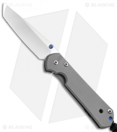 Chris Reeve Small Sebenza 21 Tanto Frame Lock Knife (2.94" Stonewash)