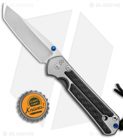 Chris Reeve Small Sebenza 21 Tanto Knife w/ Carbon Fiber Inlays (2.94" SW)