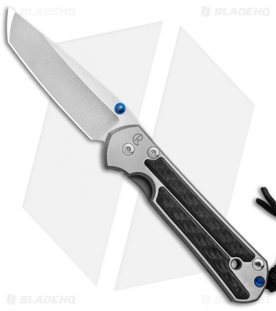 Chris Reeve Small Sebenza 21 Tanto Knife w/ Carbon Fiber Inlays (2.94" SW)