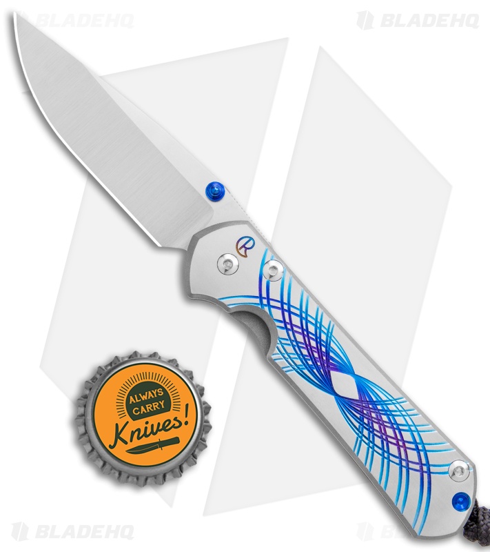 Chris Reeve Small Sebenza 31 | Unique Blue Swirl - Blade HQ