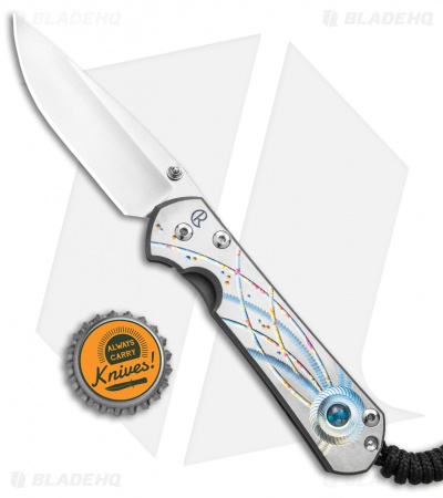 Chris Reeve Small Sebenza 31 Knife Unique Graphic Triple Mosaic Opal (3" Satin)