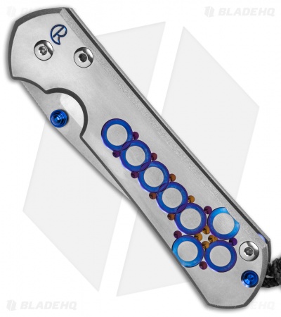 Chris Reeve Small Sebenza 31 Knife Unique Graphic Purple Cross (3" Satin)
