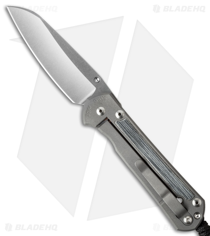 Chris Reeve Left-Hand Large Sebenza 21 Insingo Knife Micarta Inlays (3.6" Satin)