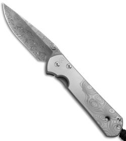 Chris Reeve Large Sebenza 21 Knife CGG Raindrop (3.625" Damascus)