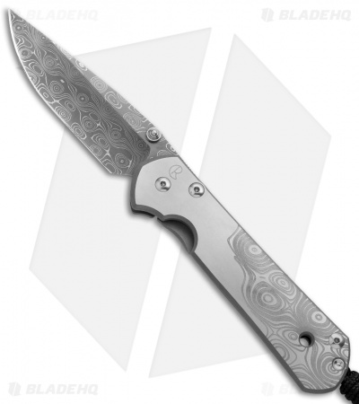 Chris Reeve Large Sebenza 21 Knife CGG Raindrop (3.625" Damascus)