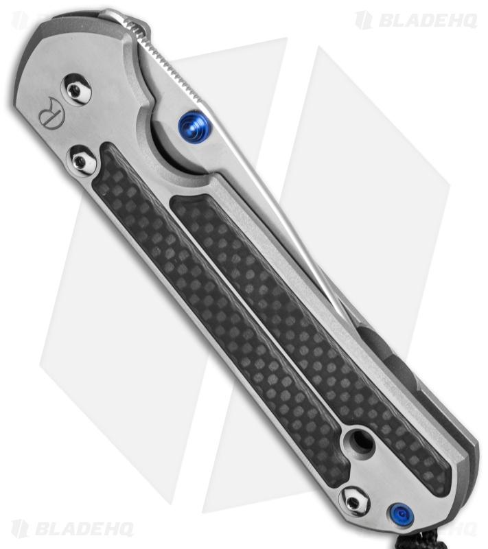 Chris Reeve  Left Hand Large Sebenza 21 Knife w/ CF Inlays (3.6" Polish)